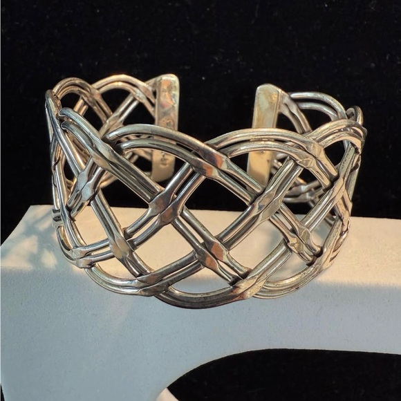 Vintage Mexican Sterling Silver Cuff Bracelet